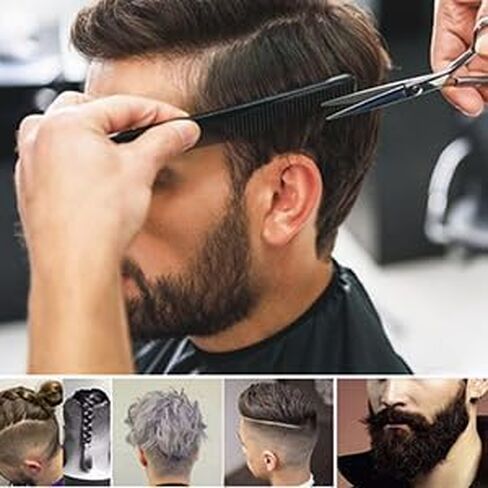 LUXXII (6 Pack) 5" Pocket Hair Comb Beard & Mustache Combs for Men's Hair Beard Mustache and Sideburns in Saudi Arabia