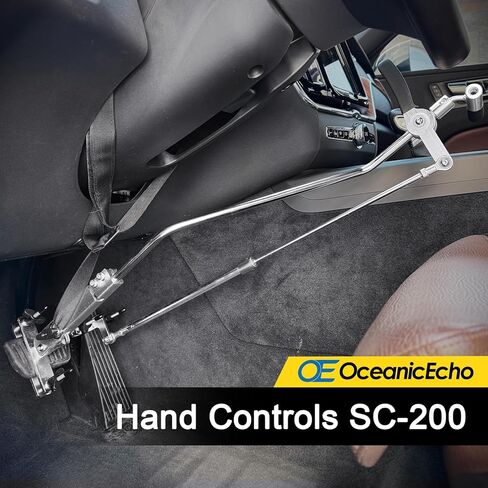 Hand Controls for Disabled Drivers New Model Push and Updated Brake Clamp Pull All Metal Car Handicap Driving Aids Assist Stick in Kuwait