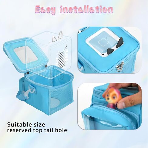 Beautyflier Carrying Case متوافقة مع مجموعة Starter Attlio Adio Toniebox ، ومنظم أكياس التخزين لأرقام Tonies الإبداعية ، وحامل حمل حقيبة للأطفال Toniebox Set (الأزرق) in Kuwait