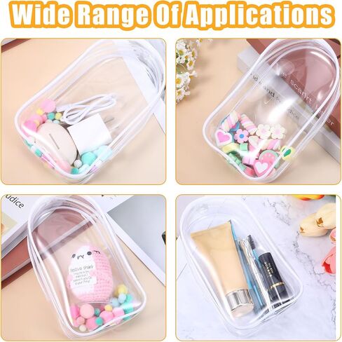 Large Clear Figure Display Bag with Keychain Case Blind Box Keychain Carrying Case Lipstick Charm for Collectibles in Kuwait
