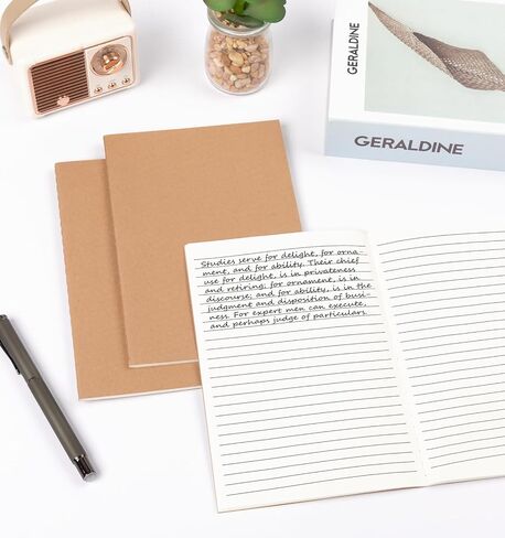 24 حزمة A5 محكم المبطنة Kraft Notebooks ، دفاتر اليومية ، دفتر ملاحظات تغطية ناع in Kuwait