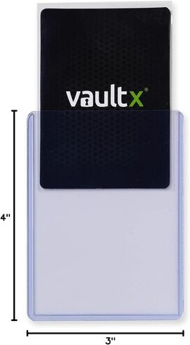 Vault X Toploaders 35pt, Trading Cards, Premium Extra Thick, 3" x 4" Seamless Rigid Card Holders, Hard Sleeves, Clear Protection for Collectible Card Games, Sports, TCG (50 Pack) in Kuwait