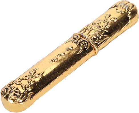 Needles Storage Tube, Vintage Fashionable Needle Case for Buttons (Gold) in Saudi Arabia