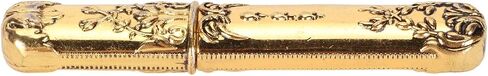 Needles Storage Tube, Vintage Fashionable Needle Case for Buttons (Gold) in Saudi Arabia