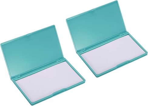 PATIKIL Magnetic Needle Storage Case, 2 Pcs Plastic Portable Sewing Pin Keeper Needle Organizer Box Container for Embroidery Knitting Stitching, Dark Green in Saudi Arabia