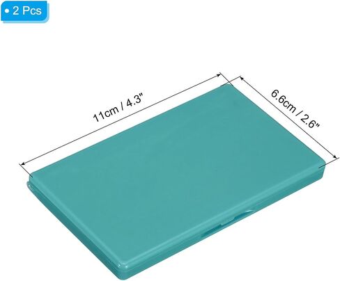 PATIKIL Magnetic Needle Storage Case, 2 Pcs Plastic Portable Sewing Pin Keeper Needle Organizer Box Container for Embroidery Knitting Stitching, Dark Green in Saudi Arabia
