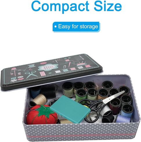 PATIKIL Magnetic Needle Storage Case, 2 Pcs Plastic Portable Sewing Pin Keeper Needle Organizer Box Container for Embroidery Knitting Stitching, Dark Green in Saudi Arabia