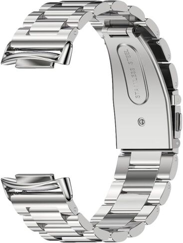 أساور MIJOBS المعدنية لـ Fitbit Charge 6 وFitbit Charge 5، حزام من الفولاذ المقاوم للصدأ قابل للتعديل لاستبدال الأساور لـ Charge 6 النساء والرجال in Kuwait