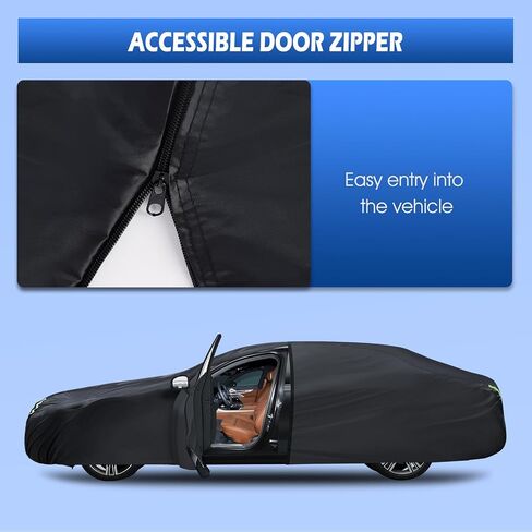 Migaven 6 Layers Car Cover Custom Fit for Toyota Tacoma 2005-2024, Waterproof Full Exterior Cover Rain Sun Protection with Door Zipper in Saudi Arabia
