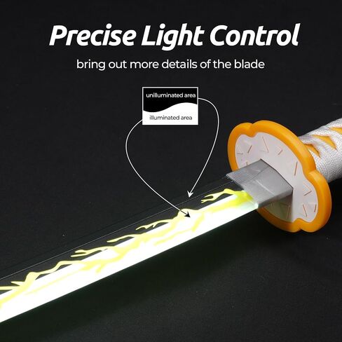 LED ZISU LED متوهجة SWORD SWORD FIREGOD SWORD - 40 بوصة قابلة لإعادة الشحن سيف لأعلى مع حامل وحزام in Kuwait