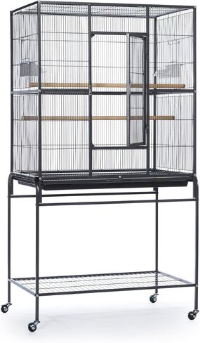Prevue Pet Products Wrought Iron Flight Cage with Stand, Black Hammertone in Saudi Arabia