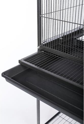 Prevue Pet Products Wrought Iron Flight Cage with Stand, Black Hammertone in Saudi Arabia