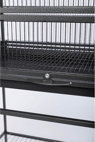 Prevue Pet Products Wrought Iron Flight Cage with Stand, Black Hammertone in Saudi Arabia