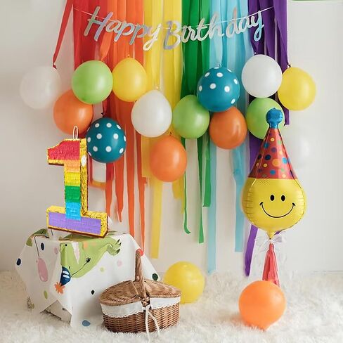 PCFING 20 Inch Number 6 Piñata Rainbow with 30 Inch Piñata Stick Blindfold Confetti for Boy Girl Kids Birthday Party Decorations, Anniversary Celebration, Fiesta in Kuwait