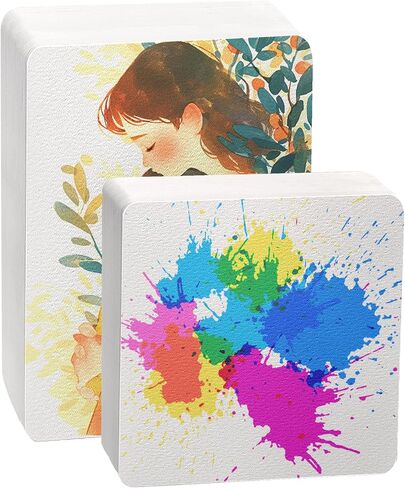 100 Sheets Watercolor Paper Bulk, 140lb/300g Cold Press Thick Water Color Paper Pad Drawing Gift Cards White Art Paper (4 x 4)(5 x 7) in Saudi Arabia