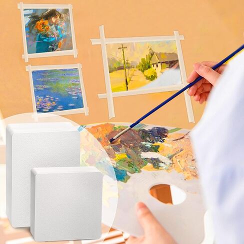 100 Sheets Watercolor Paper Bulk, 140lb/300g Cold Press Thick Water Color Paper Pad Drawing Gift Cards White Art Paper (4 x 4)(5 x 7) in Saudi Arabia