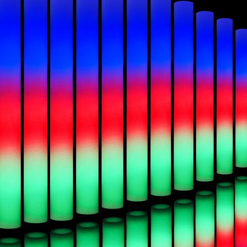 AOWDIAO 12 Pack Foam LED Glow Sticks – 16-Inch & 3 Lighting Modes – Light Up Neon Glow Wands Party Supplies for Weddings, Concerts, Festivals, Birthdays, Camping in Saudi Arabia