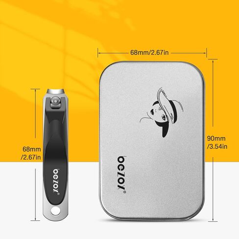 BEZOX Safe Baby Nail Clipper، ماكينة تشذيب أظافر الأطفال ذات الفك الصغير للرضع والأطفال والصغار، أداة دقيقة للعناية بالأظافر للأصابع وأصابع القدم الصغيرة - فضي in Kuwait