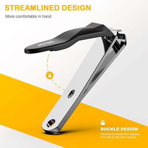 BEZOX Safe Baby Nail Clipper، ماكينة تشذيب أظافر الأطفال ذات الفك الصغير للرضع والأطفال والصغار، أداة دقيقة للعناية بالأظافر للأصابع وأصابع القدم الصغيرة - فضي in Kuwait