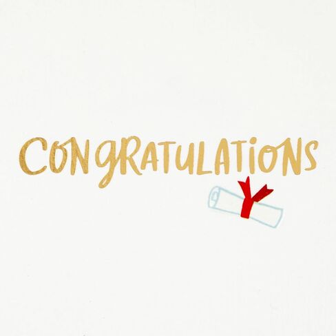 Hallmark Year-Dated Graduation Card (2025, There's No Stopping You) Gold Stars on Blue in Kuwait