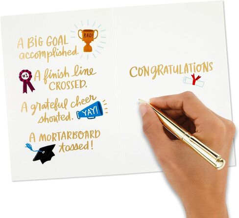 Hallmark Year-Dated Graduation Card (2025, There's No Stopping You) Gold Stars on Blue in Kuwait