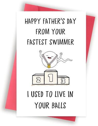 Funny Fathers Day Card Gifts for Dad, Unique Fathers Day Card Gifts from Daughter Son, Best Gift for Dad Who Wants Nothing in Saudi Arabia