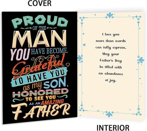Funny Fathers Day Card Gifts for Dad, Unique Fathers Day Card Gifts from Daughter Son, Best Gift for Dad Who Wants Nothing in Saudi Arabia