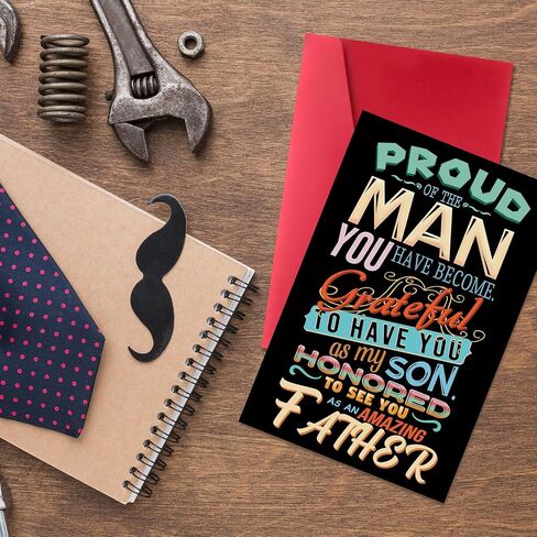 Funny Fathers Day Card Gifts for Dad, Unique Fathers Day Card Gifts from Daughter Son, Best Gift for Dad Who Wants Nothing in Saudi Arabia