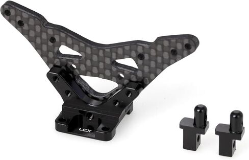 LCX Racing RC Car CNC Machined Carbon Fibre Front Rear Shock Tower Shock Mount for 1/18 LOSI Mini-T 2.0, Upgrades Parts Accessories (Front Shock Tower) in Kuwait
