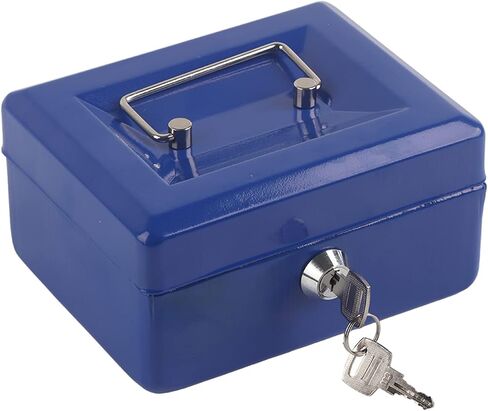 Small For Money Box With Locks To Store Personal Stuff Pink Security Cash Box, Fireproof Waterproof Box With Key Lock 6 Slots For Daily Use Household And Traveling, With Carrying in Saudi Arabia