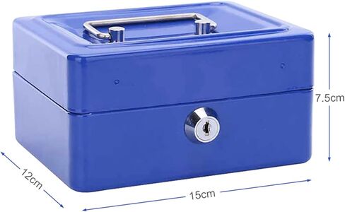 Small For Money Box With Locks To Store Personal Stuff Pink Security Cash Box, Fireproof Waterproof Box With Key Lock 6 Slots For Daily Use Household And Traveling, With Carrying in Kuwait