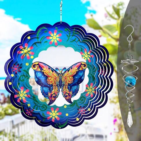 Metal Rooster Wind Spinner and Tail Spinner Kit Wind Spinners Outdoor Decor 3D Kinetic Sculpture Garden Decor Garden Statues Suncatchers for Windows Hanging Yard Art Gift for Women Mom in Saudi Arabia