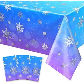 3Pack Ice Cream tableroth Decoration ، Ice Cream Table Cloth Accouptible Table Blastic Table Covers for Kids & Girl Birthday Baby Dusty Social Offer