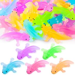 15pcs axolotl حيوانات ألعاب الجزء الأكبر من الضغط اللطيف Axolotl تخفيف الإجهاد ، ألعاب Salamander Animal Sensory for Child Relaft Meet