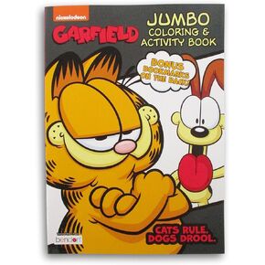Garfield '' Cats Rule Dogs Drool '' Coloring and Activity Book مع الإشارات المرجعية على الظهر - 64 صفحة