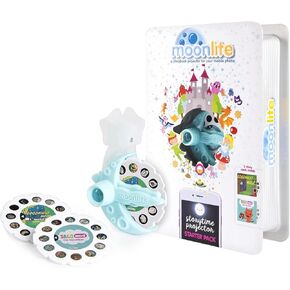 Moonlite Starter Pack - جهاز عرض Storybook للهواتف الذكية مع قصتين