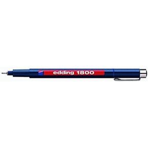 Edding 1800 Profipen 0.5 Fiber Illustrator ، 0.5 مم ، أزرق