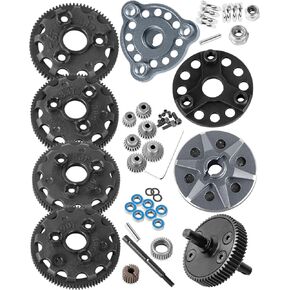 ترقيات RC جزء من 1/10 Slash/Rustler/Stampede/Bandit 2WD VXL ، 48P 76T 83T 86T 90T Spur و Transmission Gear & Clipper Clutch & Press
