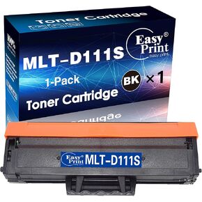 EASYPRINT Single Pack Compatible Toner Cartridge Replacement for Samsung D111S MLT-D111S Work with M2020, M2022, M2070, M2071, 2074FW, M2077, M2026, M2078 Printers