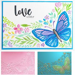 Cyfun Design 3D Folder for Card Making Flowers Flowers Plastic Encluping Folder لصياغة الورق ، قم بتقسيم القالب ، الفنون الحرف اليدوية ، SCRAPBOOKING SUBS