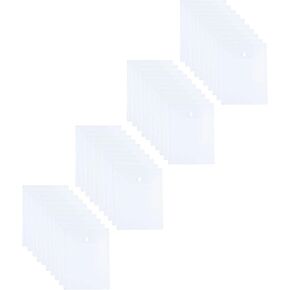 Vertical 9 x 12 Clear Large Plastic Envelopes Document File Storage Holder 40 Pack Hook Loop Closure in Kuwait