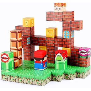 الكتل المغناطيسية - 80 ٪ من المنجم مجموعة ألعاب المغامرة Super Bro Bro Broud ، ألعاب Building Magnetic Tiles Toddler ألعاب STER Secnsory Creative Toys For Kids Boys & Girls