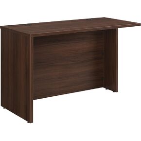 Sauder OfficeWorks Affirm 48x24 Desk Shell/cred/Return, Noble Elm Finish