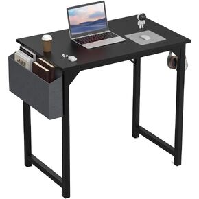 DUMOS 32 Inch Office Small Computer Desk Modern Simple Style Writing Study Work Table for Home Bedroom - Natural Wood
