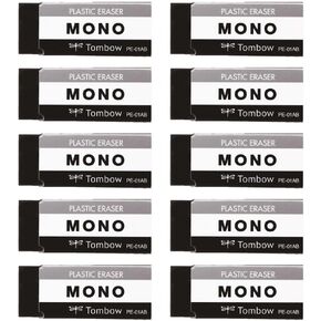 Tombow Eraser Mono Black 10 PCS PE01 (43 × 17mm) JCC-073AZ