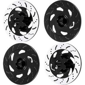 4pcs/set RC Wheel Brake Disc RC Car Aluminium Hex Hub Hub Rim Tyres Brake Disc Disc Rc Sced Set Meterbated مع Traxxas 1/7 UDR Unlimited Desert Racer Racer Ractors (Red)
