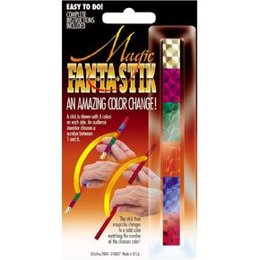 Loftus Color Change Fan-ta-Stik 4.5in close-up magic trick ، ​​ألوان متنوعة