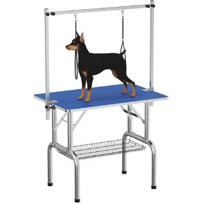 Gaomon 36 "Professional Dog Pet Grooming Table Huchice Duty Duty مع الذراع العلوية ، واثنين