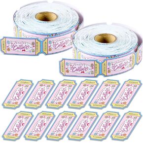 RELITHICK 1000 PCS EASTER TYPER ROLL MULTICOLOR EGG BUNNY DRIPER DRIPHT GAMES RAFFLE TAKETS لـ Happy Easter Carnival Party Party Favors Supplies Supplies