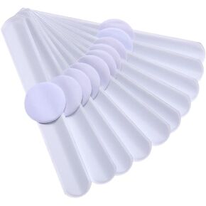 Homesogood 10pcs سوار صفعة أبيض فارغة فرقة Slap Band DIY Slap Bracelet Craft Craft Craft Resable المصنوعة يدويًا (مع أجزاء مستديرة)